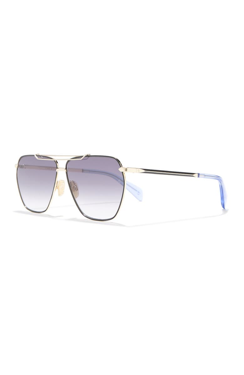rag & bone Women's 61mm Unique Brow Bar Sunglasses, Alternate, color,