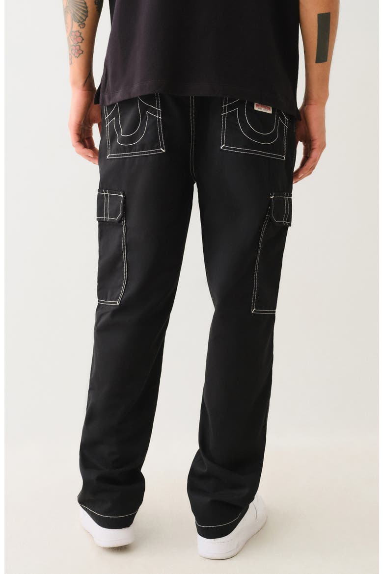 Bobby Baggy Cargo Pants, Alternate, color, JET BLACK
