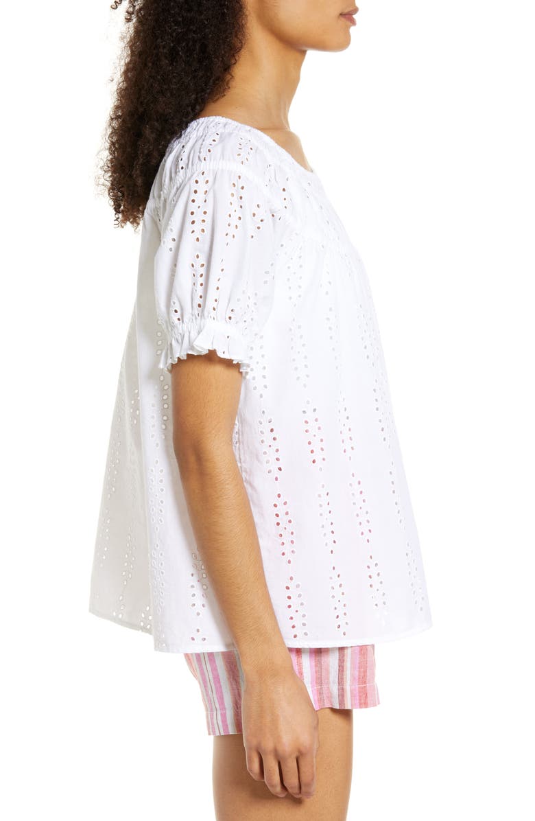 Caslon<sup>®</sup> Eyelet Cotton Top, Alternate, color, 