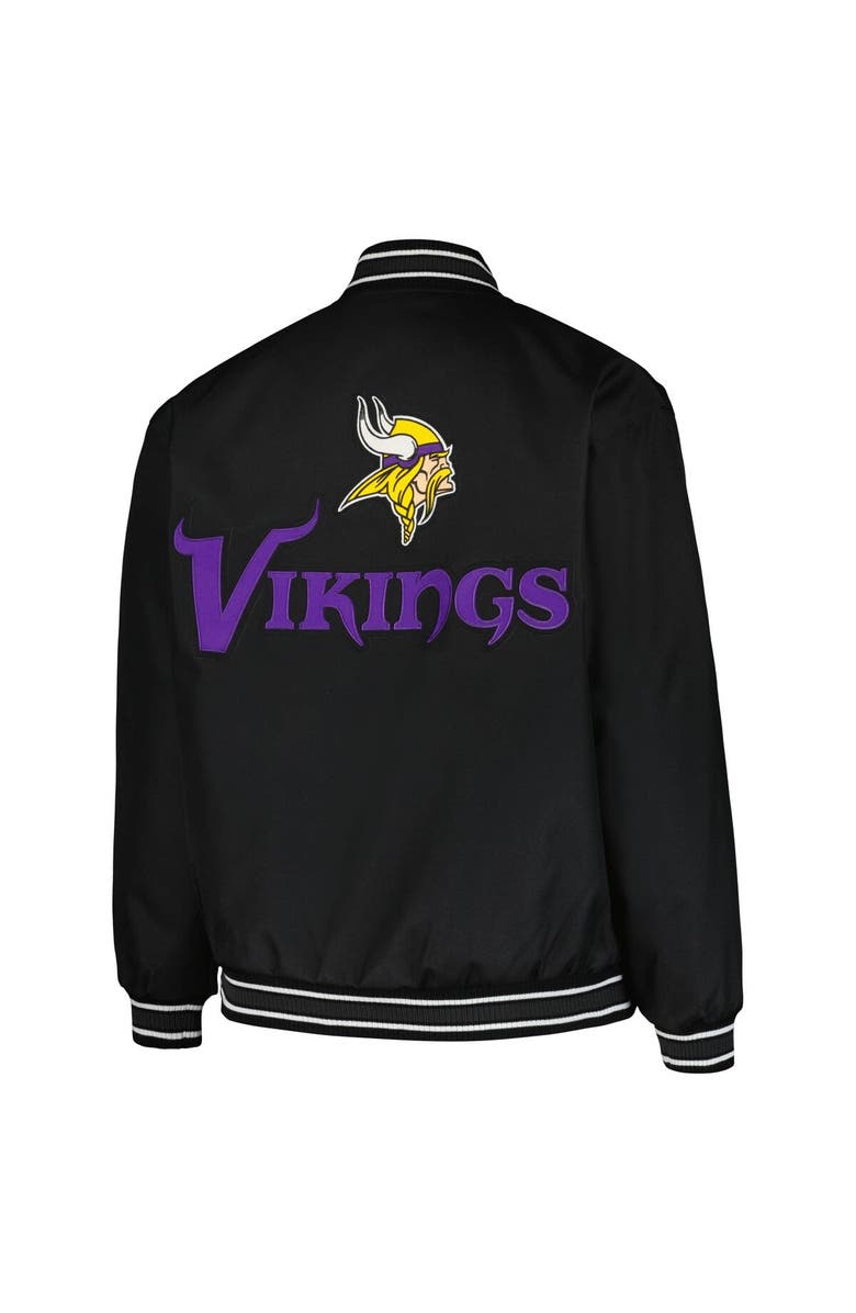 JH DESIGN Women's JH Design Black Minnesota Vikings Plus Size Full-Snap Jacket, Alternate, color,