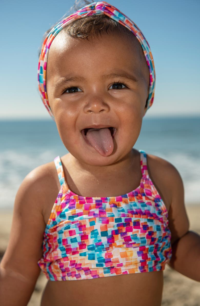 La Blanca Kids' Pebble Two-Piece Swimsuit, Alternate, color, Multi