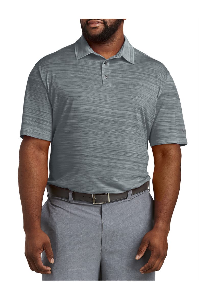 Performance Space-Dyed Polo Shirt, Main, color, DARK FOG