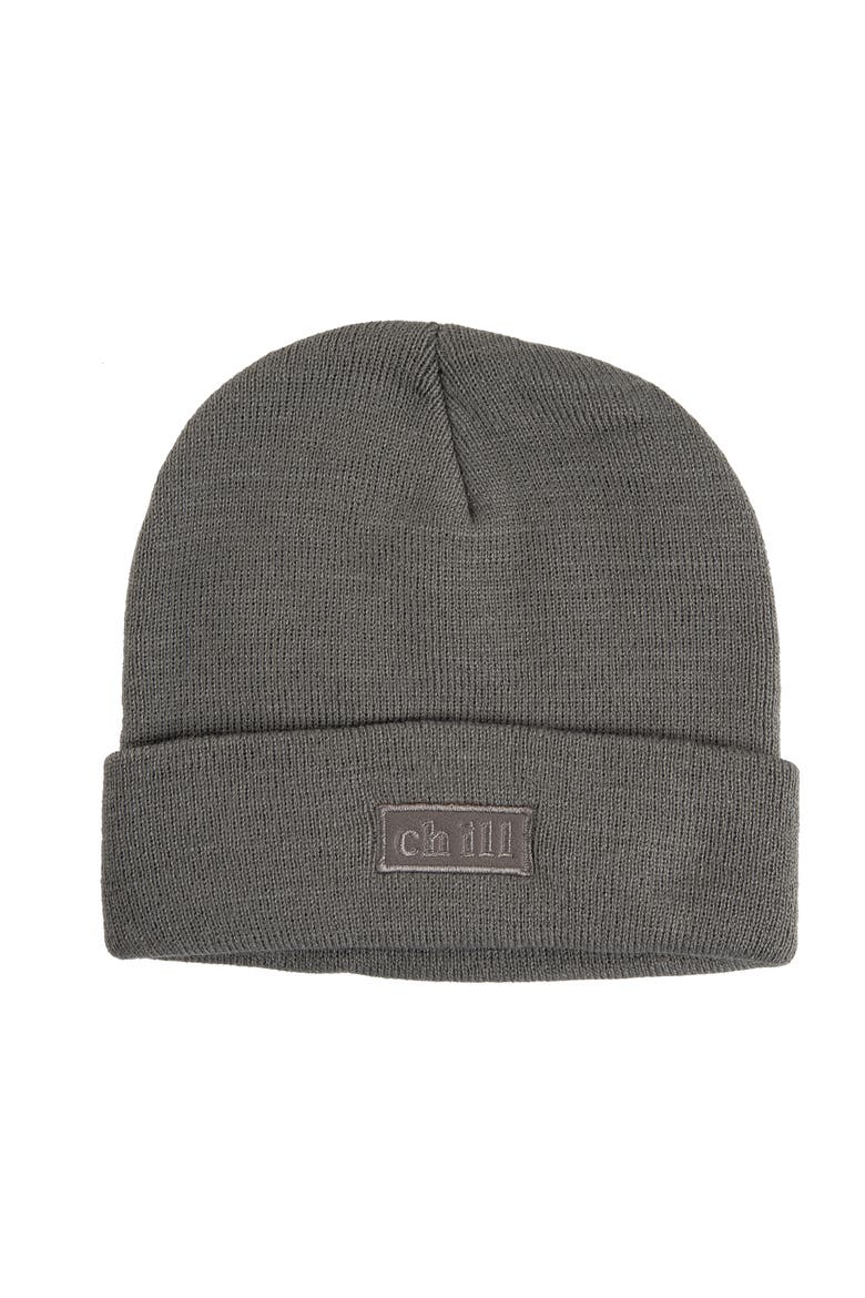 Chill Beanie Acrylic Grey, Main, color, Grey