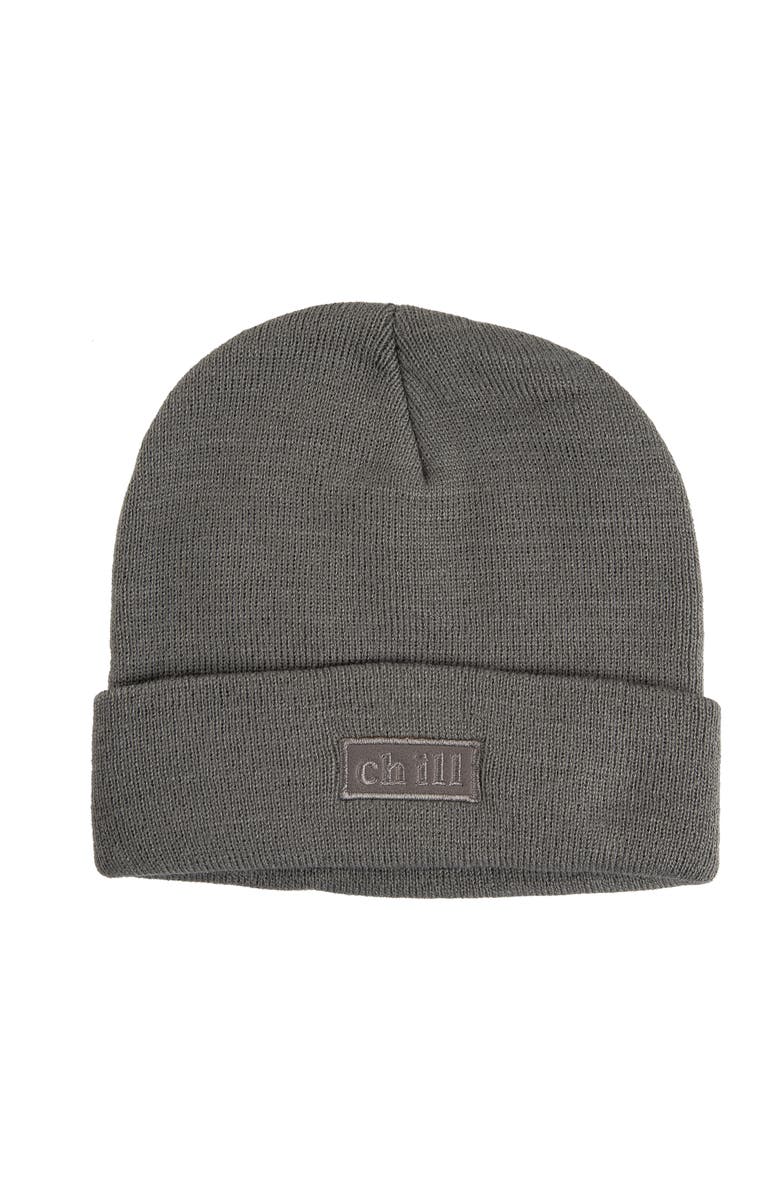 Totalee Gift Chill Beanie Acrylic Grey, Main, color, Grey