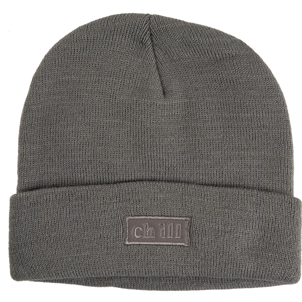 Totalee Gift Chill Beanie Acrylic Grey In Gray