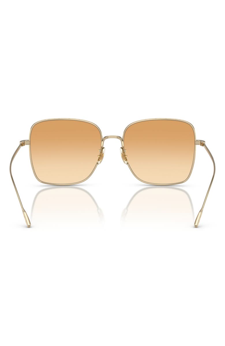 Oliver Peoples 55mm Pillow Sunglasses, Alternate, color, Gold