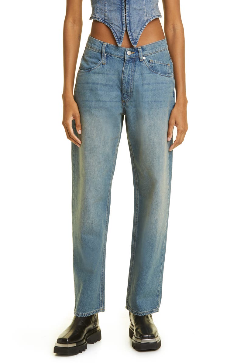 Miaou Echo Drop Crotch Low Rise Baggy Jeans, Main, color, 