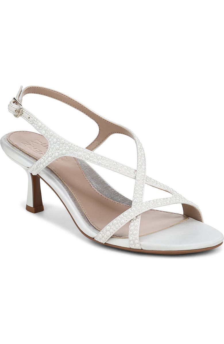 Naturalizer Truly Slingback Sandal, Main, color, Silk White