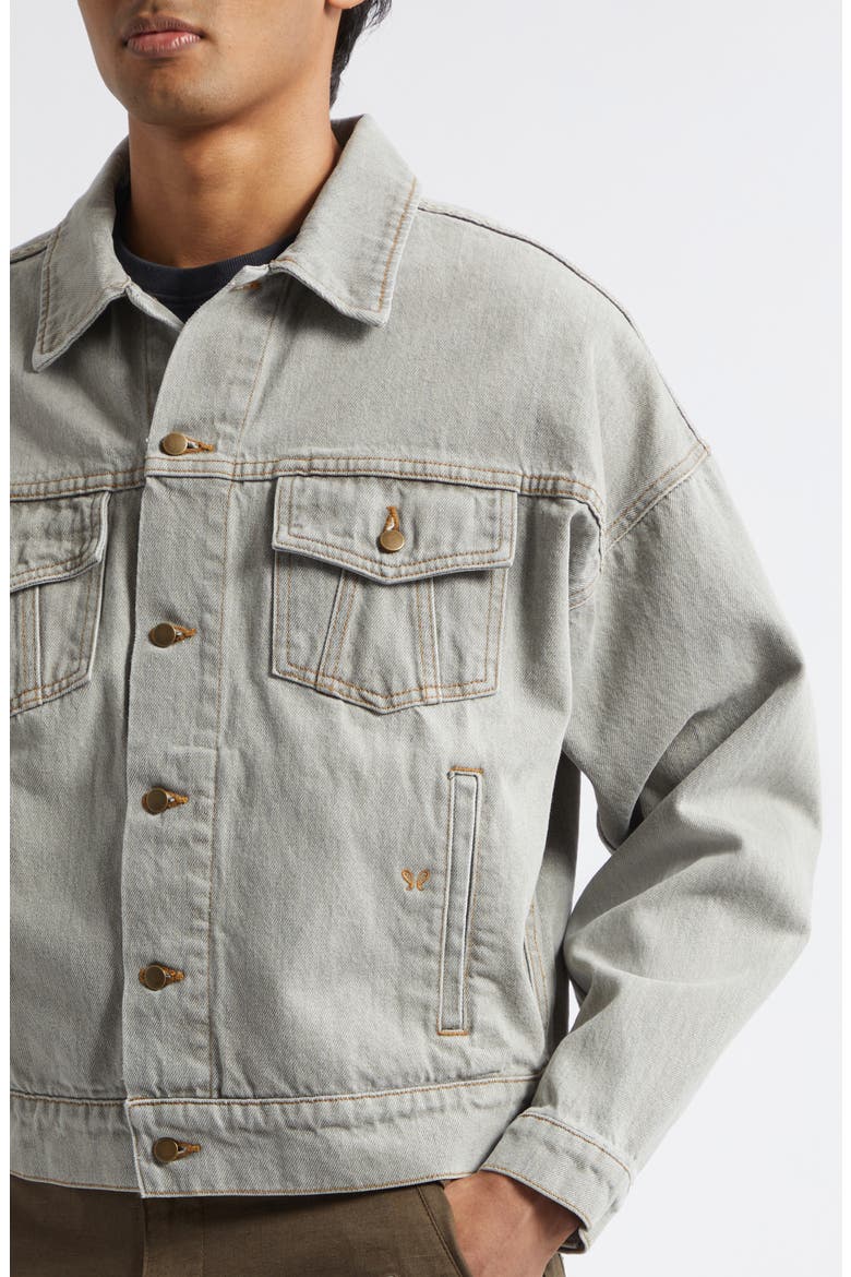 Denim Trucker Jacket, Alternate, color, LIBERTY GREY
