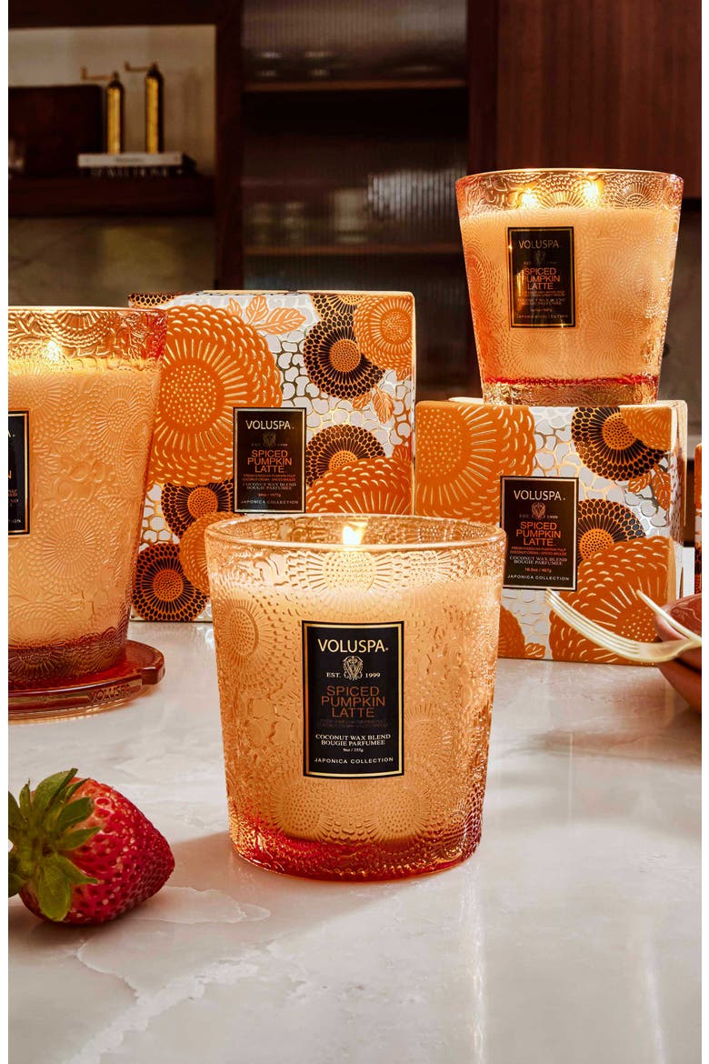 Spiced Pumpkin Latte Boxed Classic Candle, Alternate, color, SPICED PUMPKIN LATTE