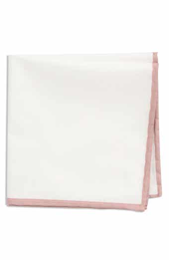 CONSTRUCT Pipe Trim Cotton Pocket Square