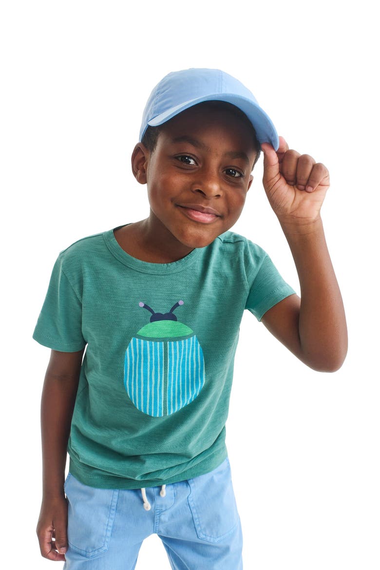 Kids Beetle Tee, Alternate, color, Sunwashed Teal Beetle