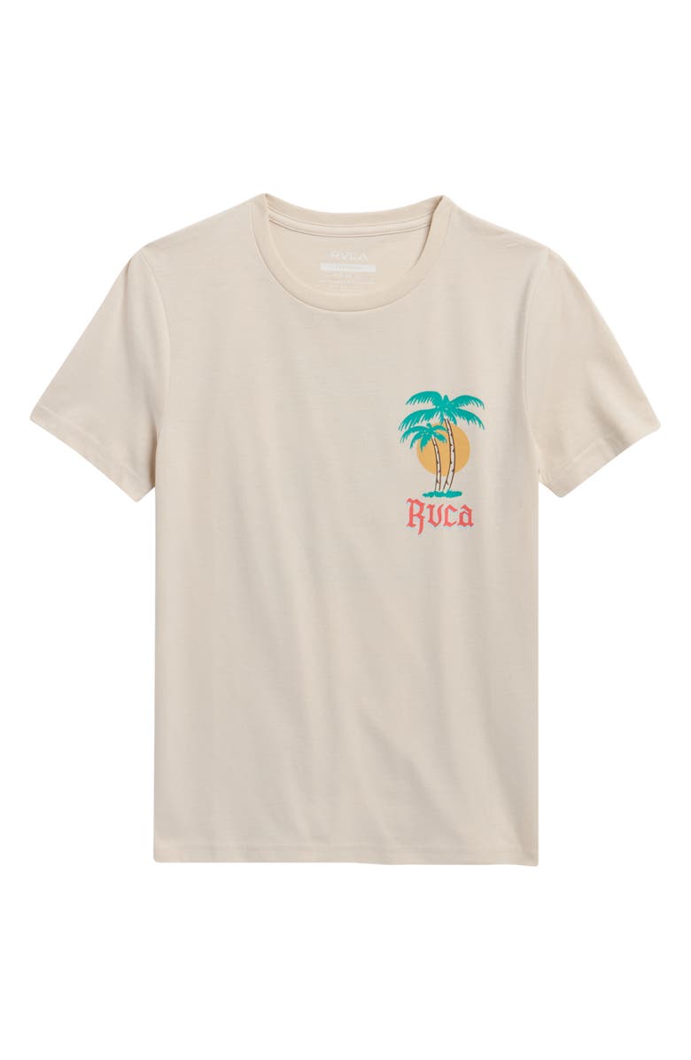 RVCA Kids' Frond Mural Cotton Graphic T-Shirt, Main, color, 