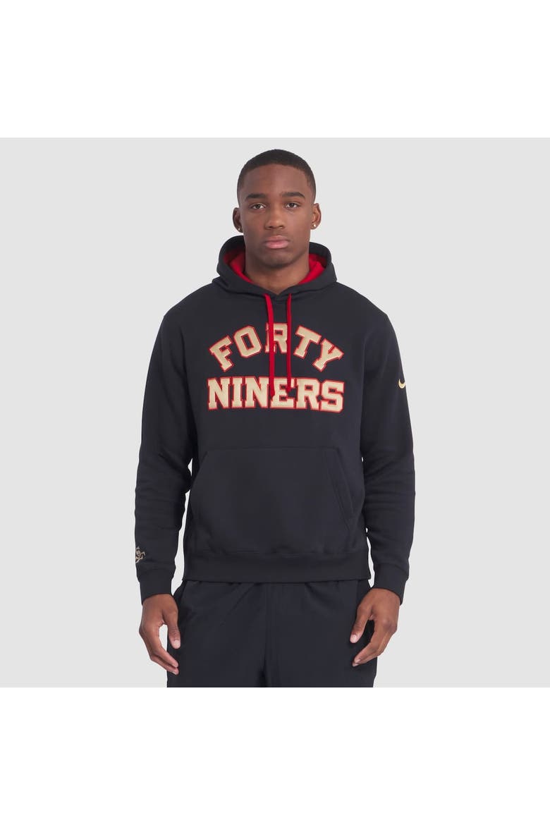 Men's Nike Black San Francisco 49ers 2025 Rivalries Collection Club Hoodie, Alternate, color, Black
