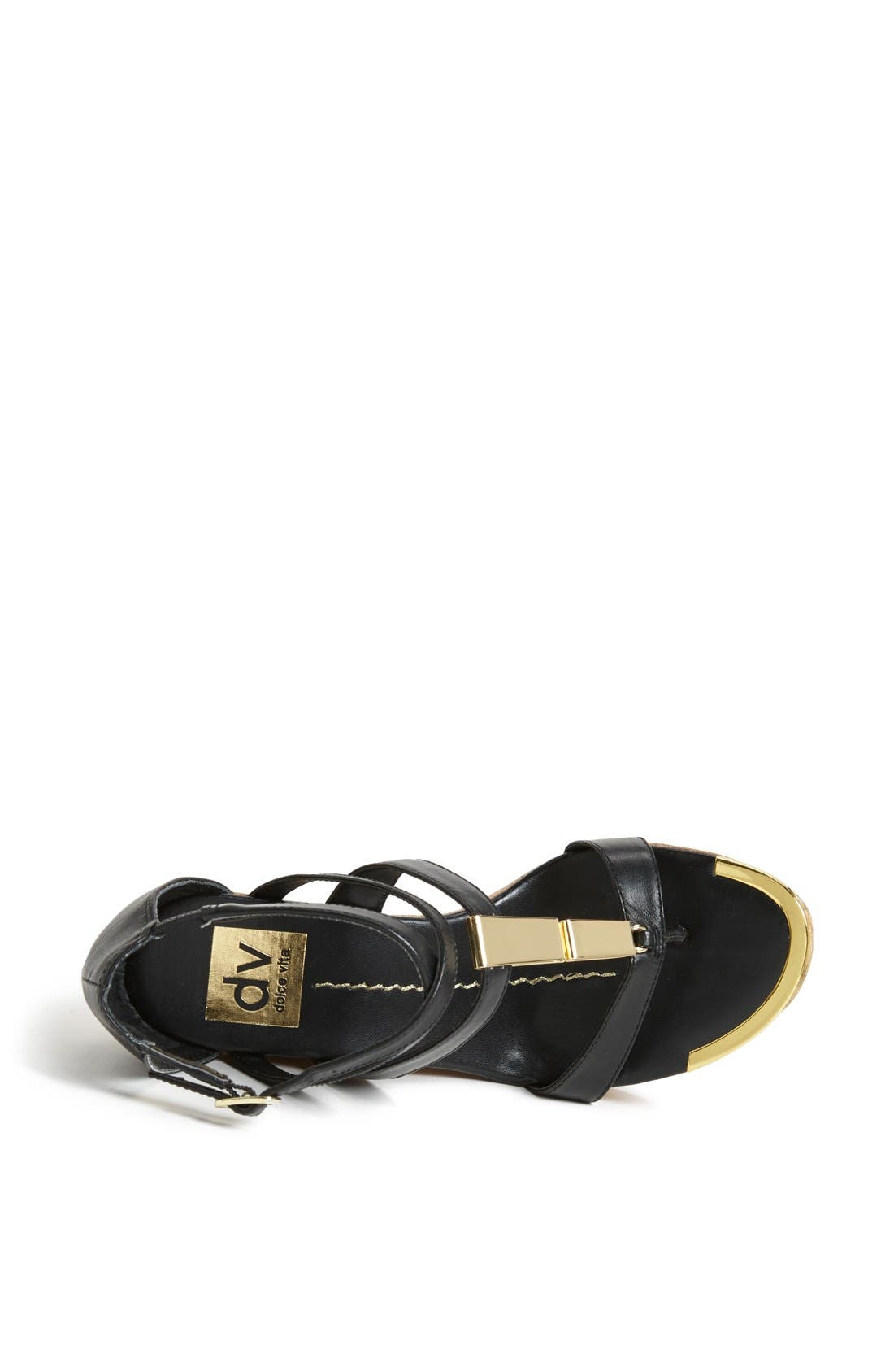 DV by Dolce Vita 'Tabby' Sandal, Alternate, color, BLACK
