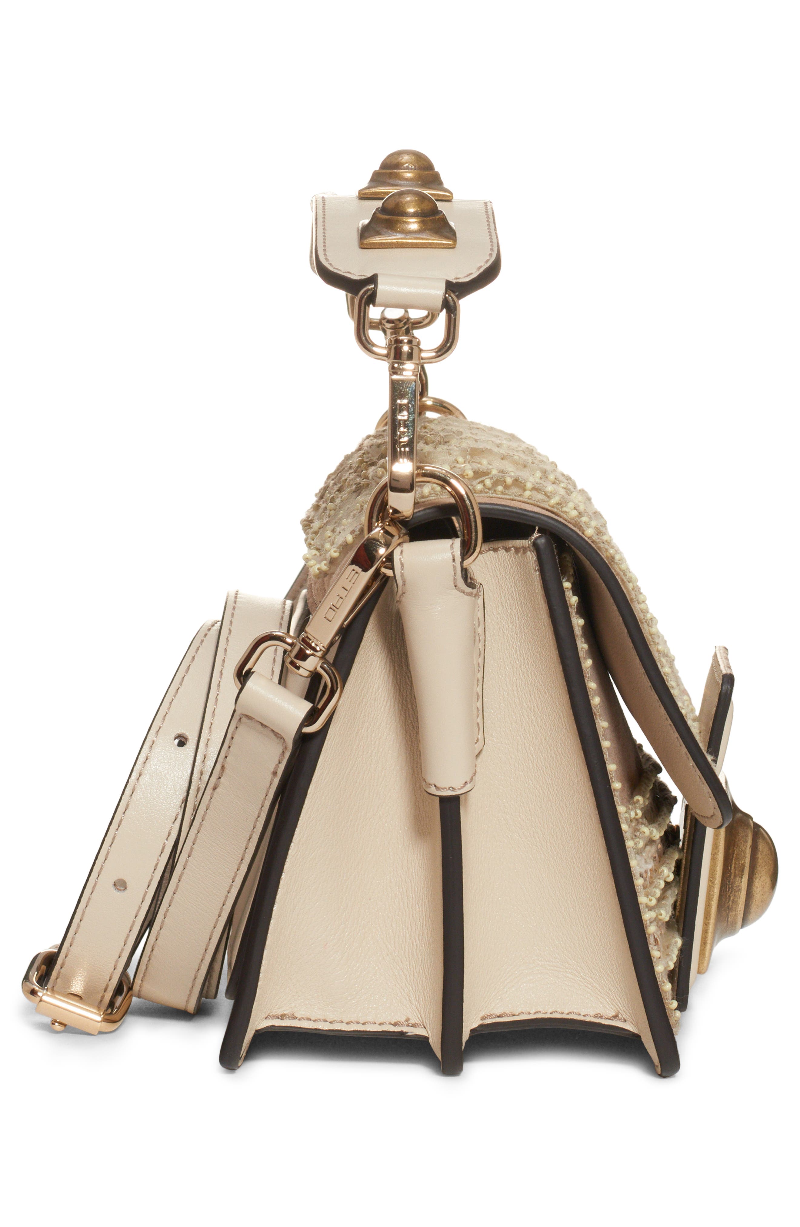 Etro Crown Me Crystal Paisley Shoulder Bag, Alternate, color, 