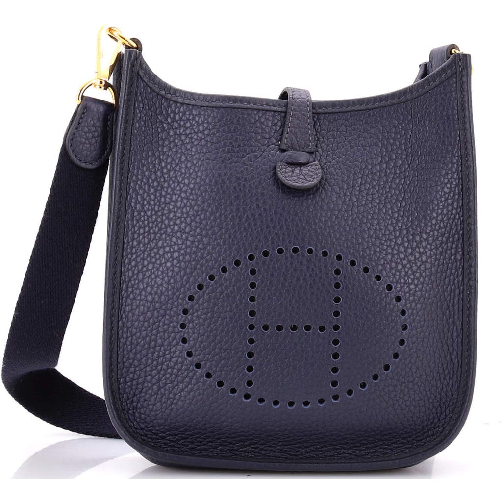 Pre-owned Hermes Hermes Evelyne Bag Gen Iii Clemence Tpm In Blue