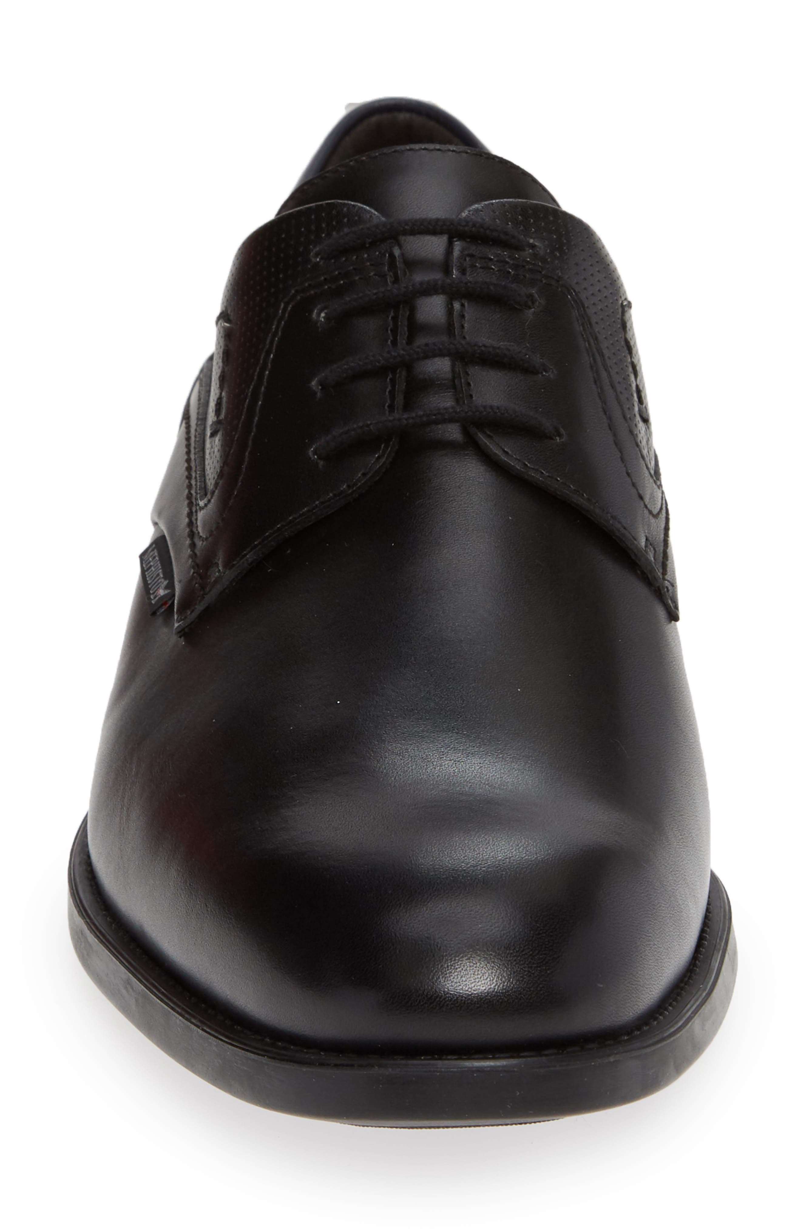 Cirus Plain Toe Derby, Alternate, color, BLACK/ NAVY LEATHER