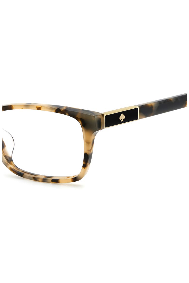 jackeline 50mm rectangular reading glasses, Alternate, color, HAVANA PATTERN