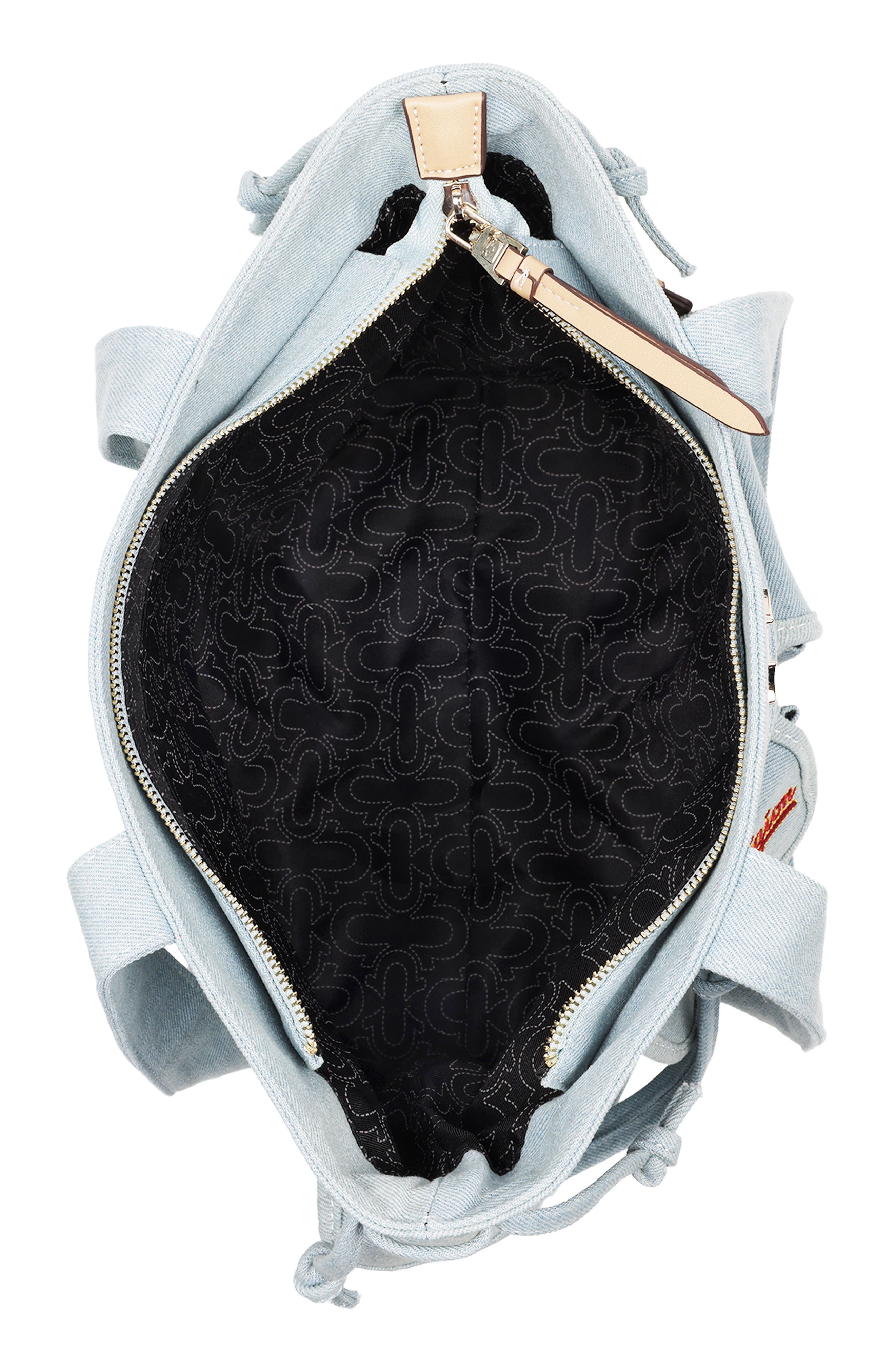 True Religion Multipatch Denim Tote, Alternate, color, Denim