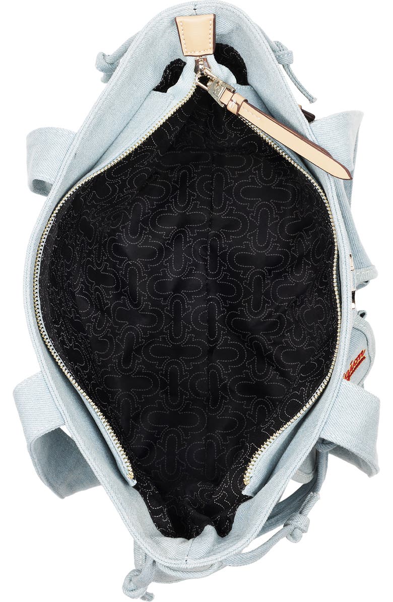 True Religion Multipatch Denim Tote, Alternate, color, Denim