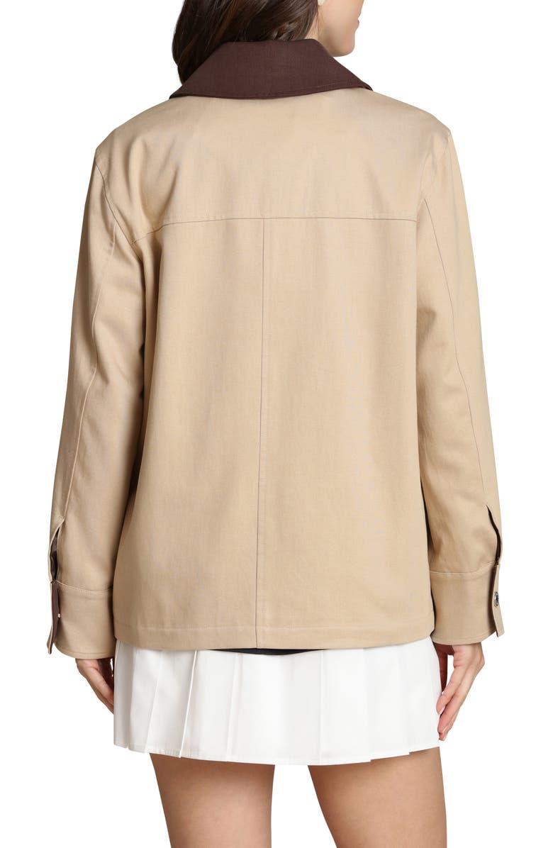 Avec Les Filles Crystal Detail Barn Jacket, Alternate, color, Light Camel