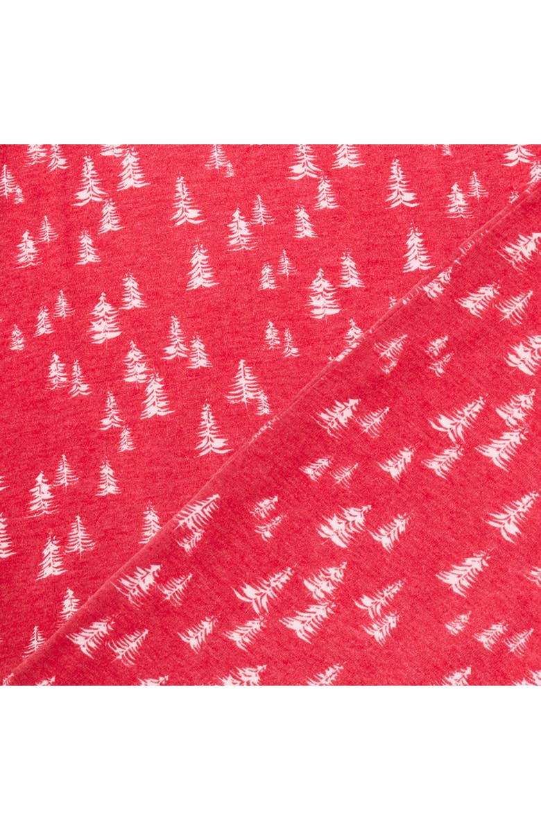 DEARFOAMS 2 Piece Holiday Trees Pajama Set, Alternate, color, Red