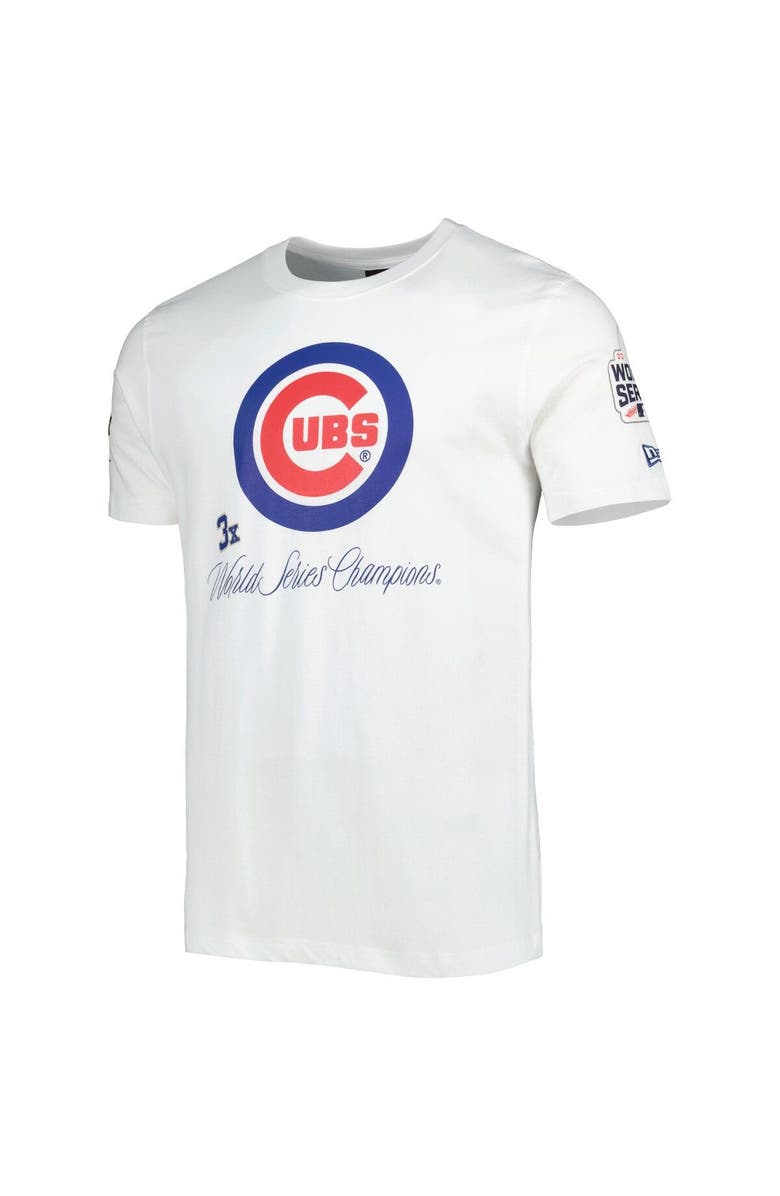 New Era Men's New Era White Chicago Cubs Historical Championship T-Shirt, Alternate, color, 