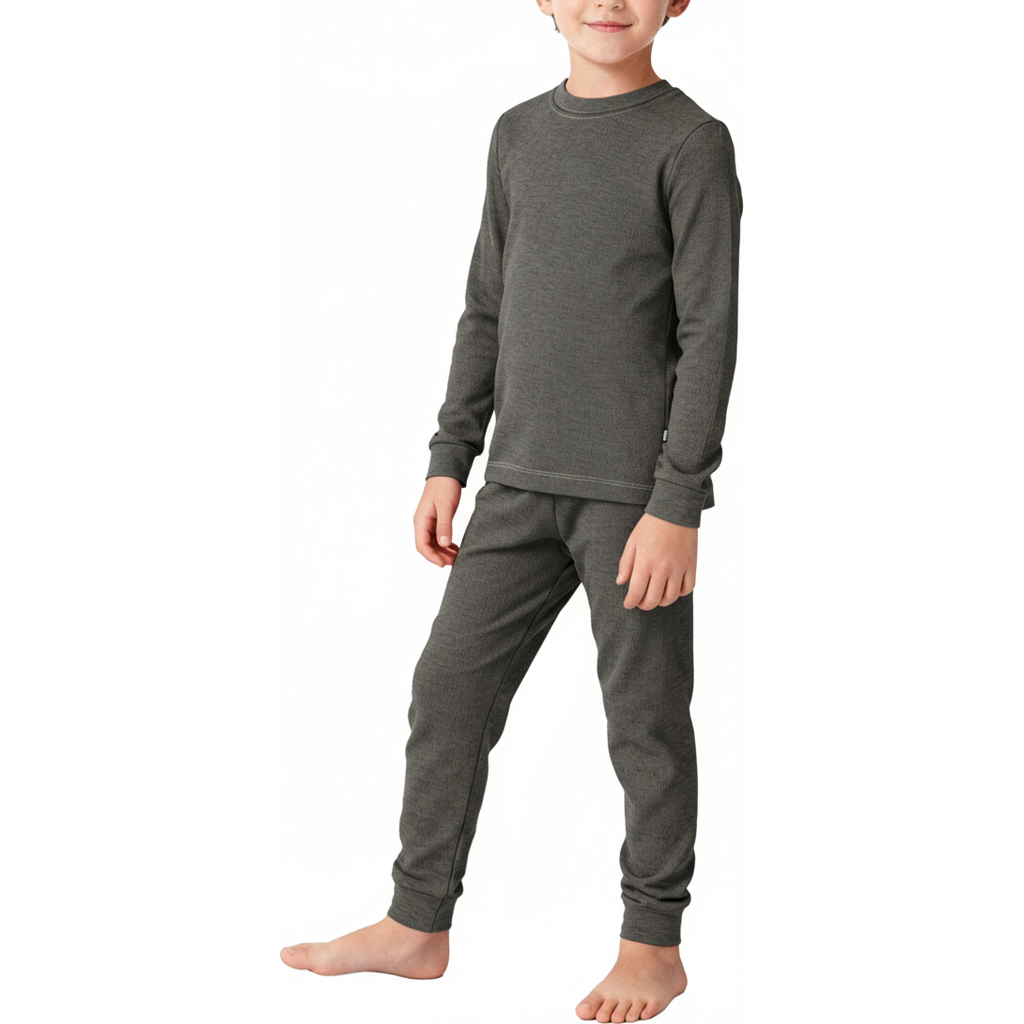 City Threads Babies' Boys Soft & Cozy Thermal Long Johns 2-piece Set In Green