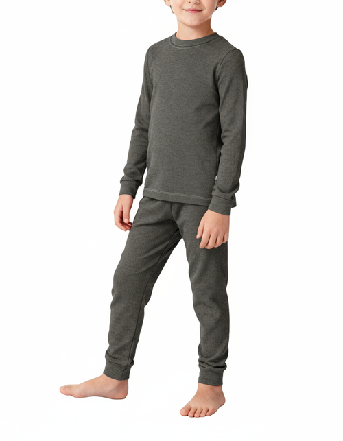 City Threads Kids'  Boys Soft & Cozy Thermal Long Johns 2-piece Set In Gray