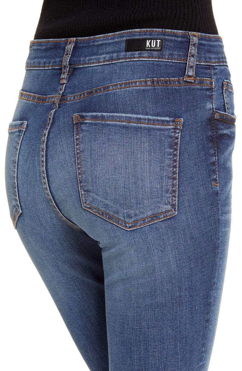 KUT from the Kloth Donna High Waist Ankle Skinny Jeans, Alternate, color,