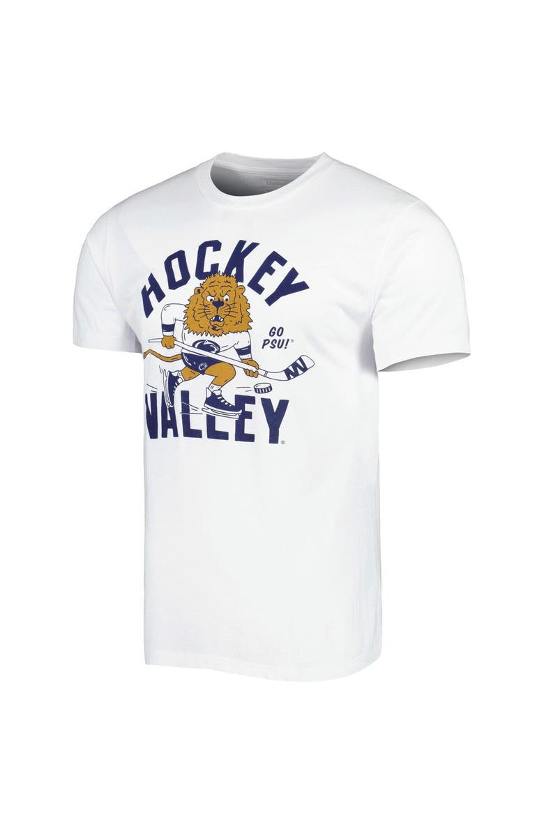 HOMEFIELD Men's Homefield White Penn State Nittany Lions Hockey Valley Vintage T-Shirt, Alternate, color, 
