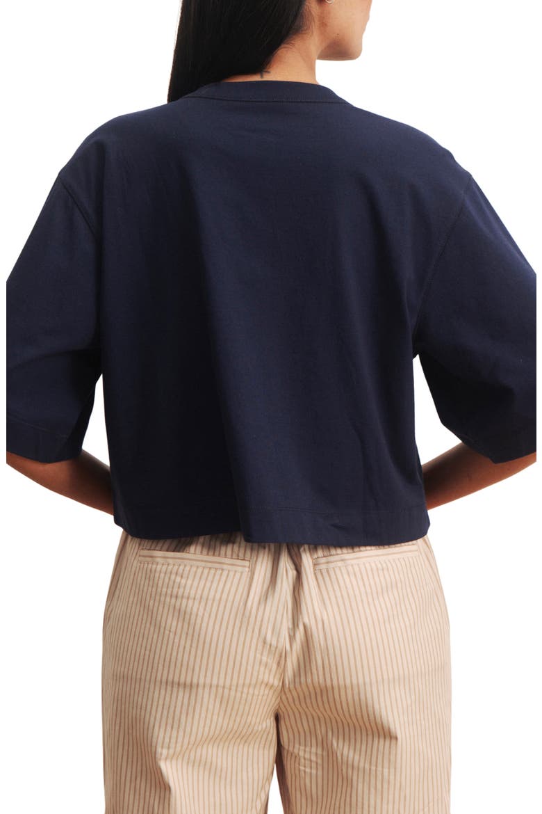 Freya Placket Top, Alternate, color, NAVY BLUE