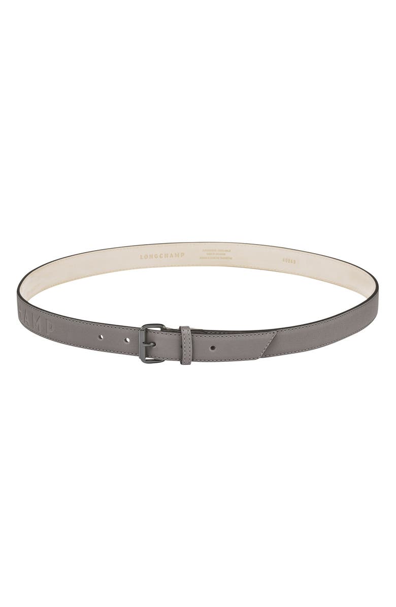 Longchamp Club Leather Belt, Main, color, 