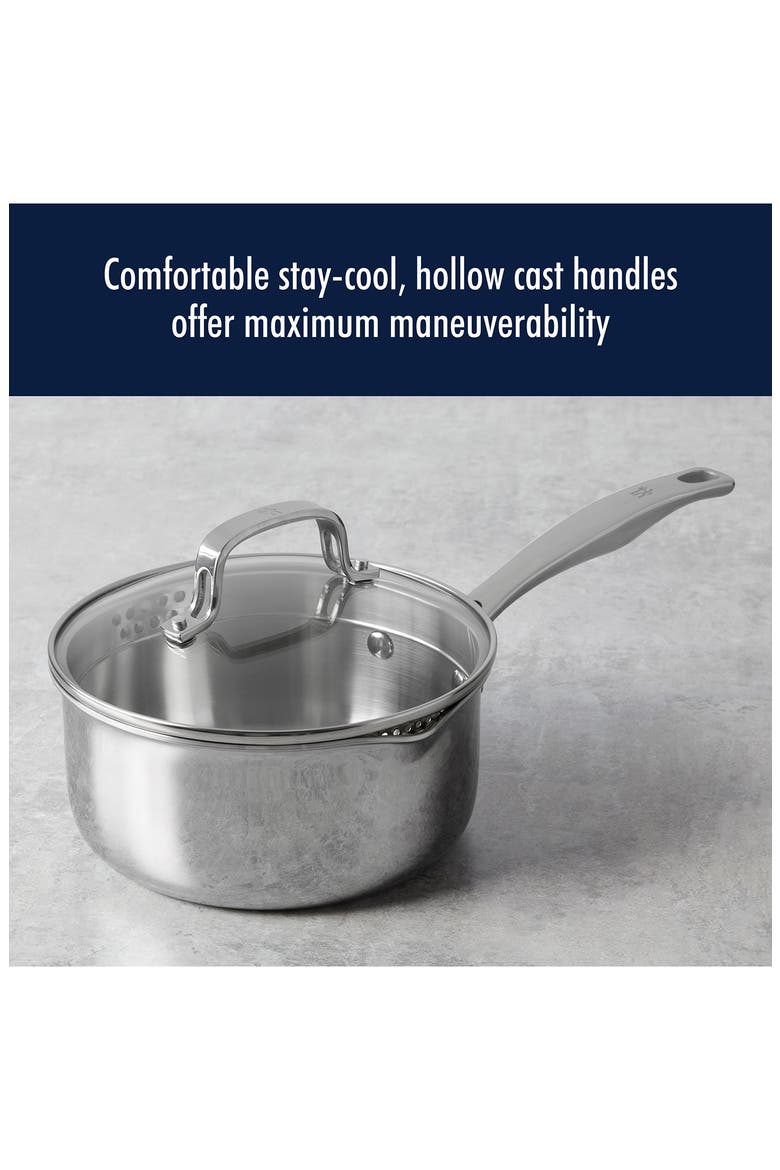 Clad H3 10-Piece Stainless Steel Cooking Set, Alternate, color, SILVER
