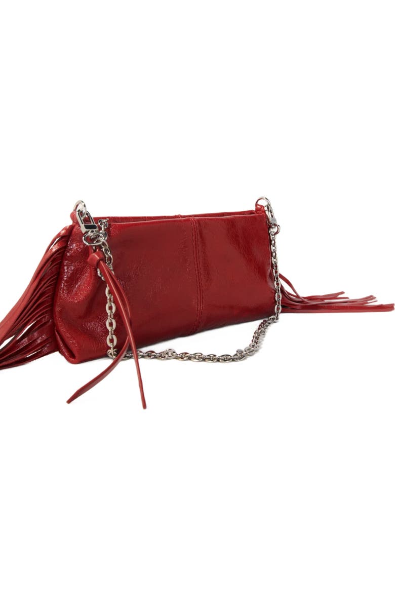 maje Miss M Pouch leather clutch, Alternate, color,