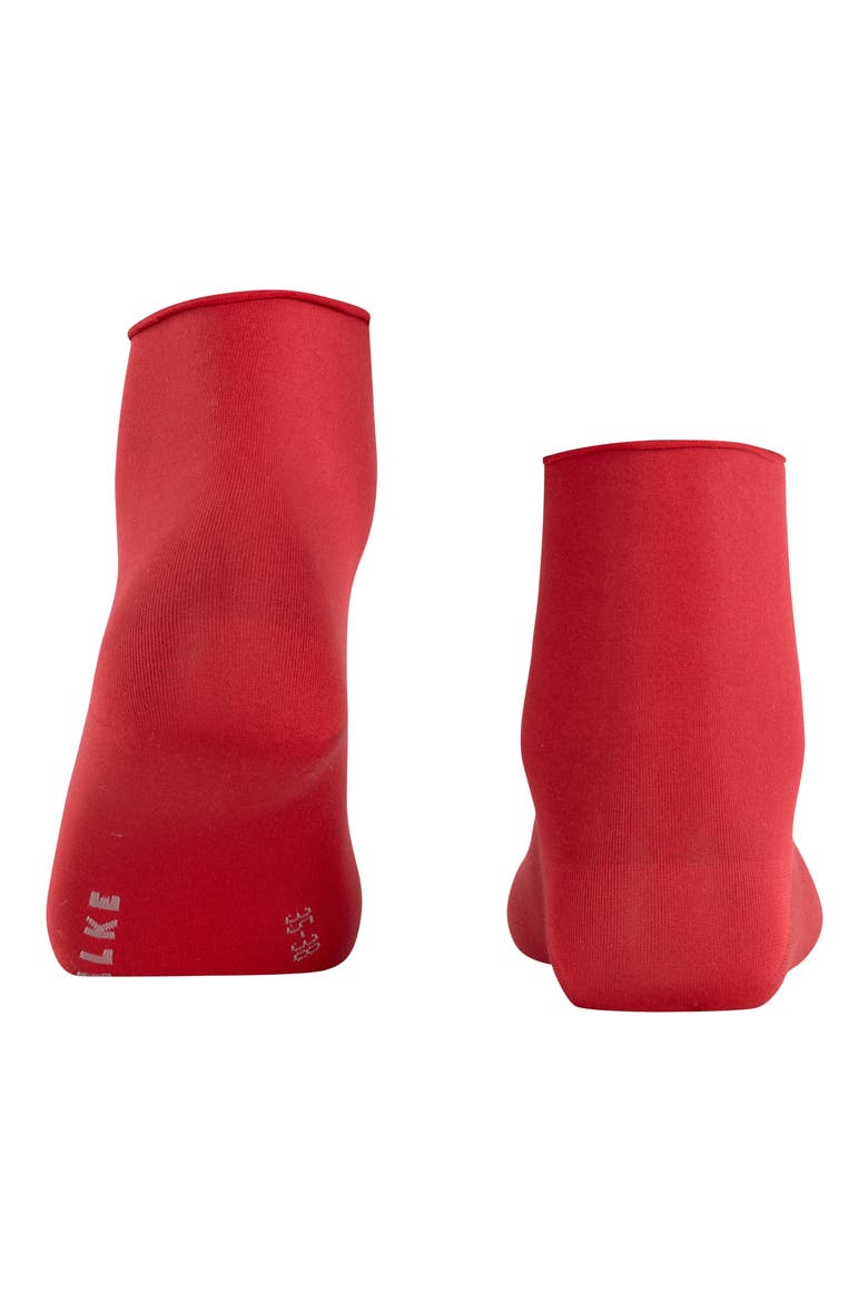 Cotton Touch Short Socks, Alternate, color, SCARLET