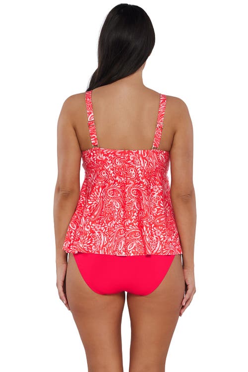 Sunsets Escape Marin Tankini Swimsuit Top In Majorca