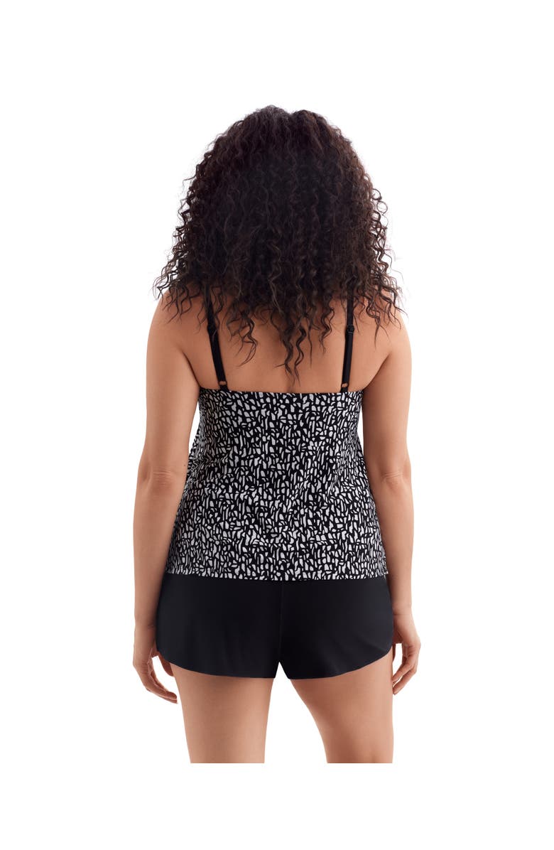 Longitude Faux Ruffle Shortini Long Torso Swimsuit, Alternate, color, Paper Mache