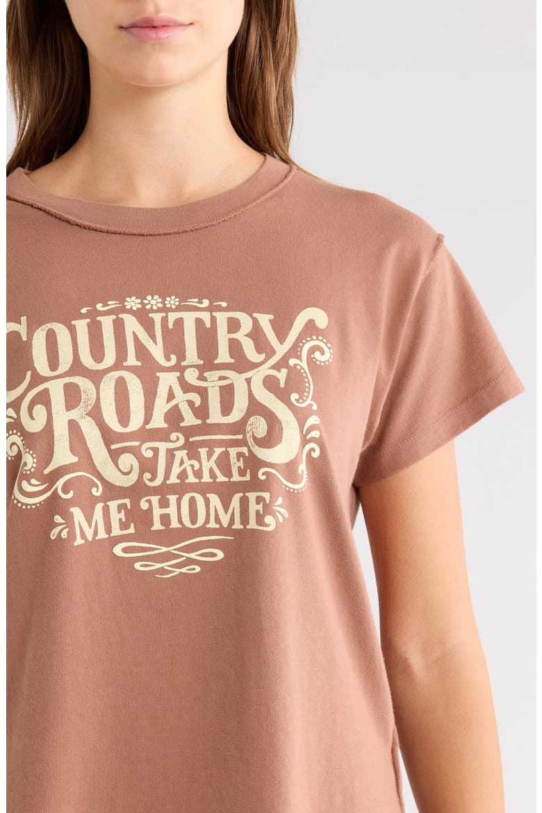 John Denver Country Roads Graphic T-Shirt, Alternate, color, MOCHA MOUSSE