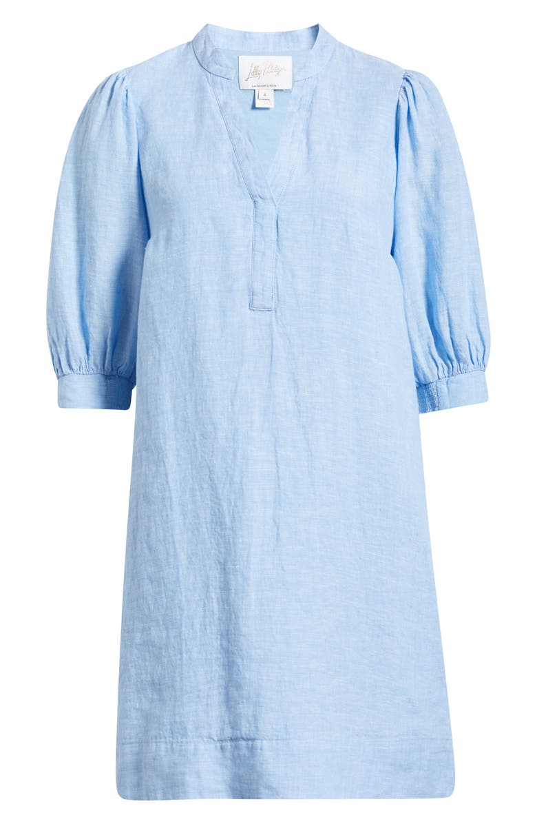 Lilly Pulitzer<sup>®</sup> Mialeigh Elbow Sleeve Linen Dress, Alternate, color, 