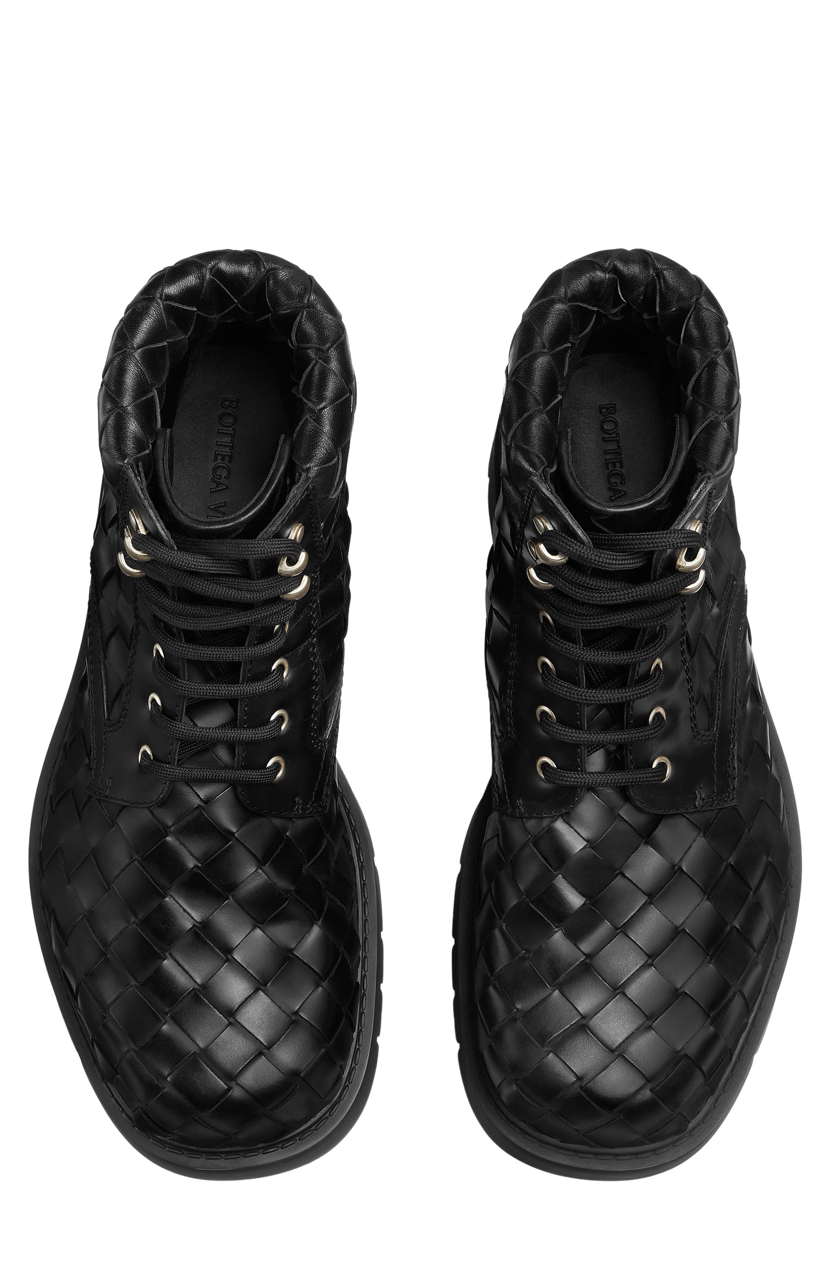 Bottega Veneta Haddock Intrecciato Ankle Boot, Alternate, color, 