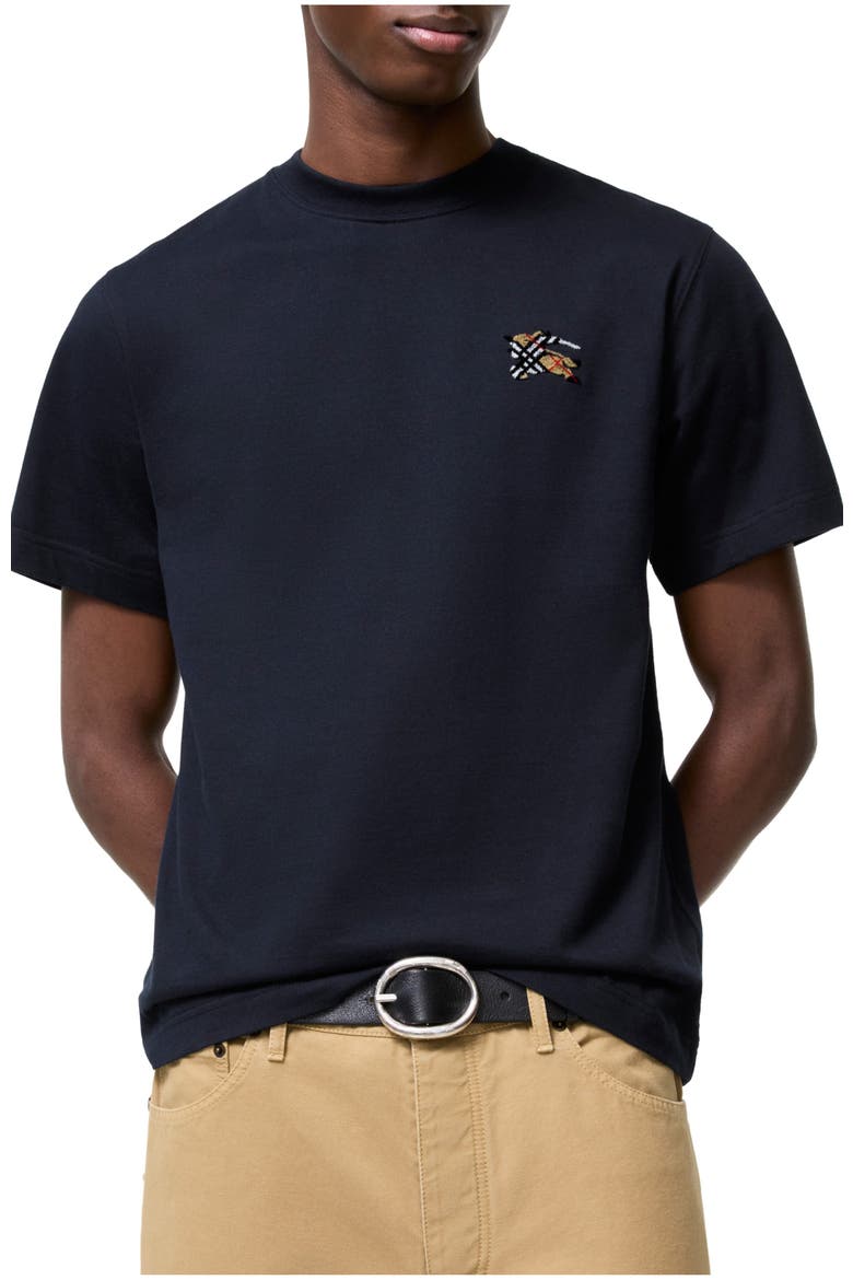 Knight Cotton T-shirt, Main, color, Navy