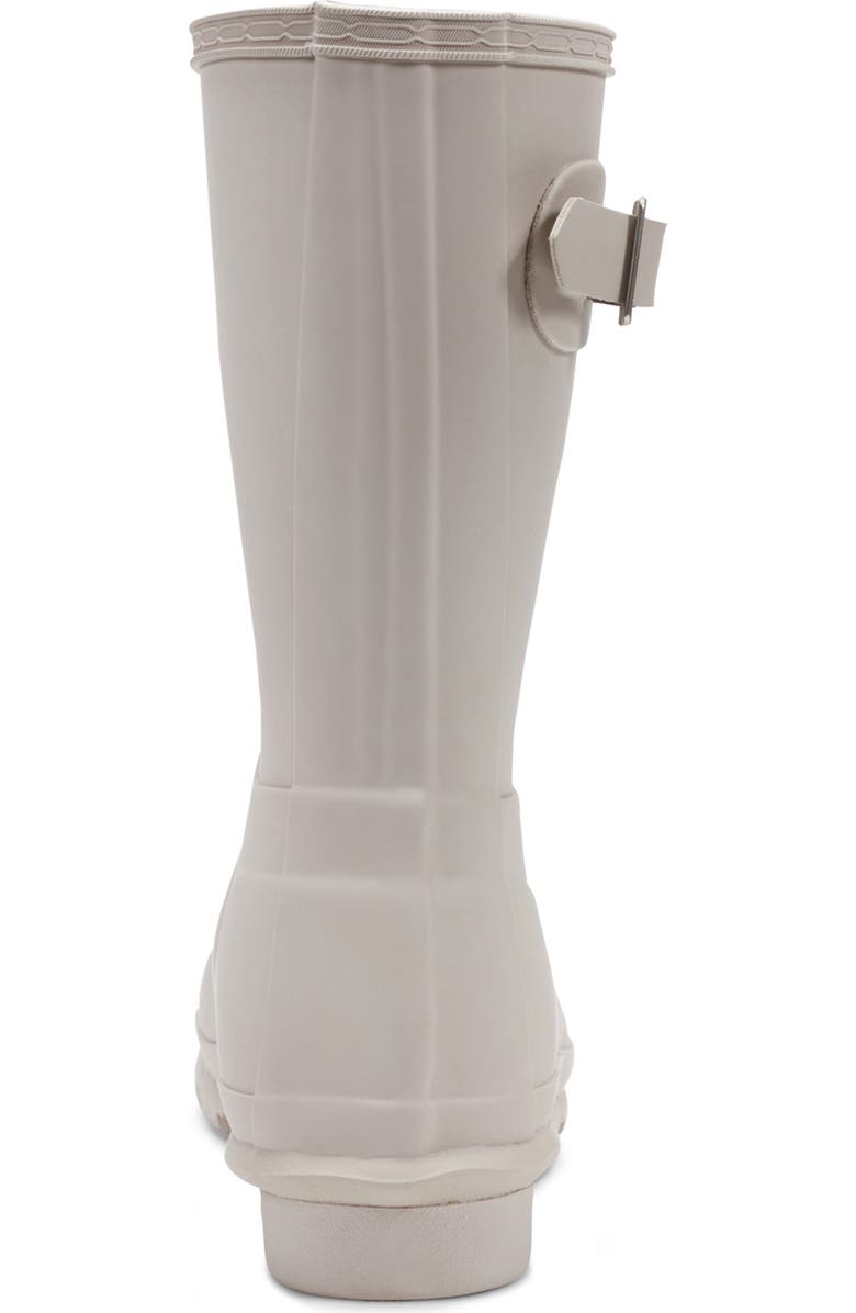 Hunter Original Short Waterproof Rain Boot, Alternate, color, Light Gray 050