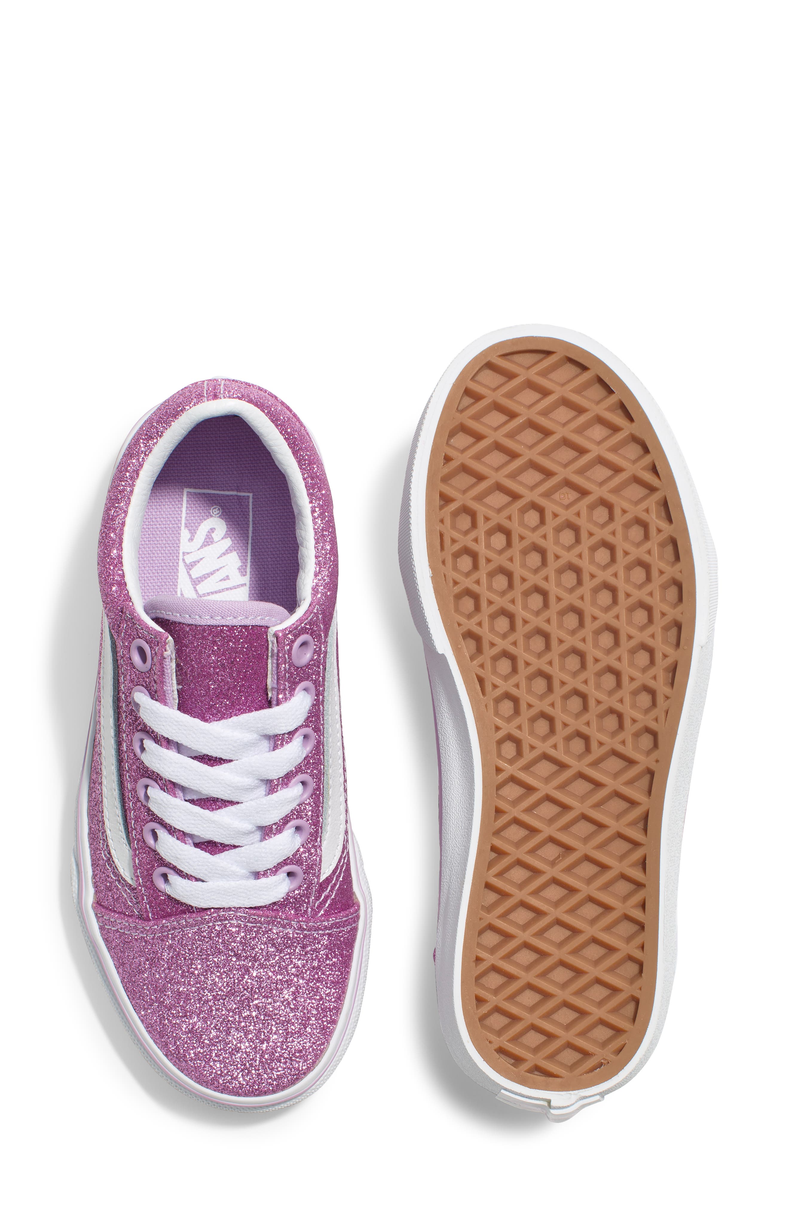 Vans Kids' Glitter Old Skool Sneaker, Alternate, color, 