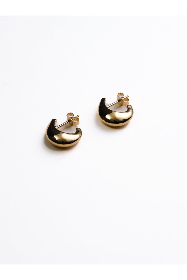 Asher Drop Studs, Alternate, color, Recycled Gold Vermeil