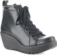 Fly London Lufe Platform Wedge Bootie