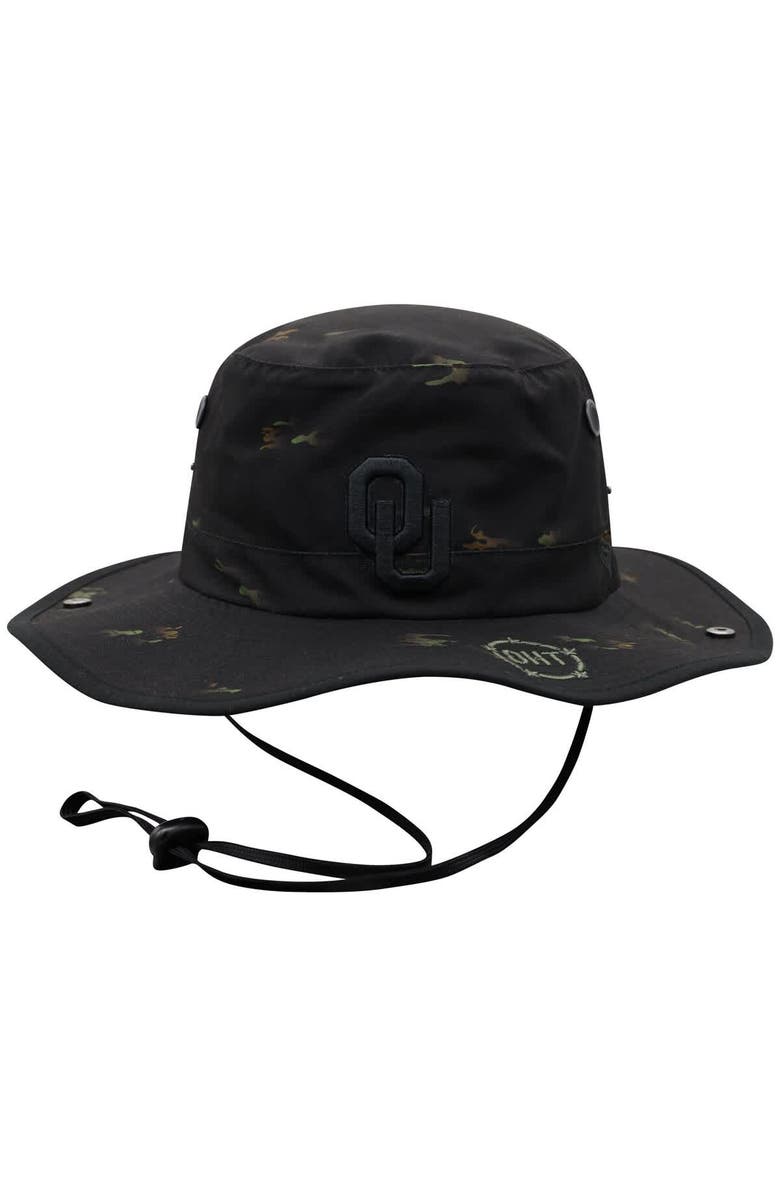 TOP OF THE WORLD Men's Top of the World Black Oklahoma Sooners Ghost Boonie Bucket Hat, Main, color, Black