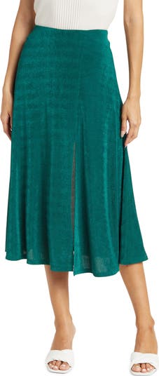 Side Slit Midi Skirt