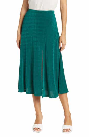 Side Slit Midi Skirt